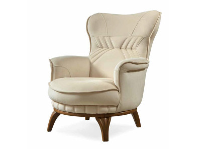 Sessel Luxus Design Textil Wohnzimmer Klassisches Stil Lounge Möbel