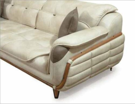 Ecksofa L-form Textil Luxus Sofa Wohnlandschaft Polster Couch Couchen