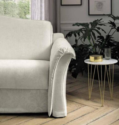 Wohnzimmer Sofa 3 Sitzer Grau Designermöbel Polster Sofas Textilsofa 208 x 103cm