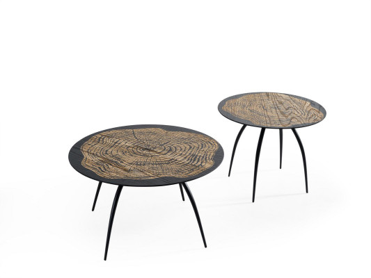 Luxus Design Couchtische Schwarz Runder Tische Wohn Zimmer Beistell 