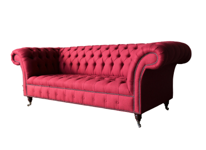 Chesterfield 3 Sitzer Dreisitzer Design Couchen Polster Sofa Sofas Textil
