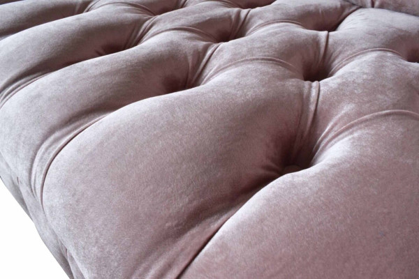 Chesterfield 3 Sitzer Sofa Stoffsofa Rosa Wohnzimmer Polster Sofas Neu