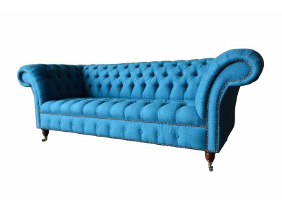 Chesterfield Sofa Couch Polster Designer 3 Sitzer Sofas Neu Dreisitzer