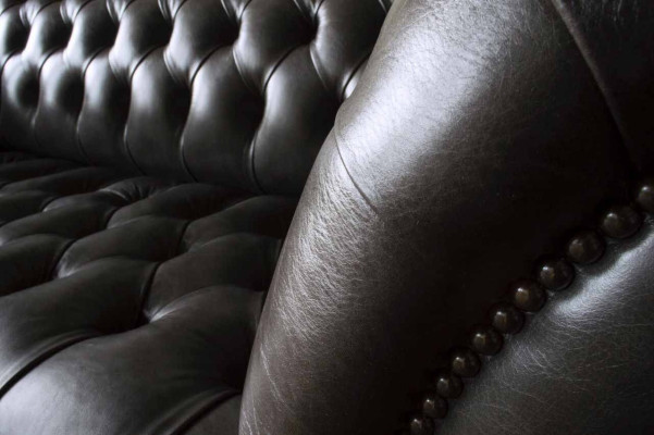 Dreisitzer Chesterfield Sofa 3 Sitzer Sofas Braun Leder Wohnzimmer Luxus
