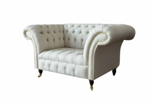 Sofa 1.5 Sitzer Couch Design Polster Modern Textil Stoff Couchen Neu