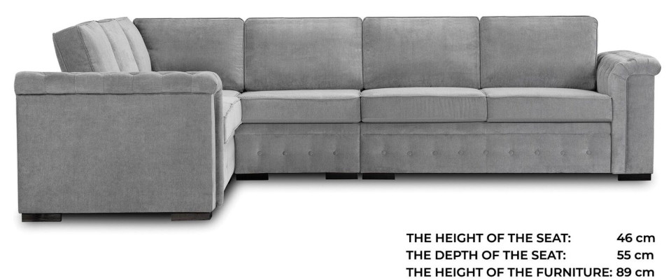 Ecksofa Eckcouch Polster Samt Couch Wohnzimmer Einrichtung Sofa Stoff
