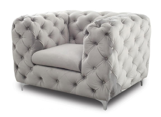 Chesterfield Sofagarnitur Couch Sofa Set Samt Graue Couchen Sitzmöbel