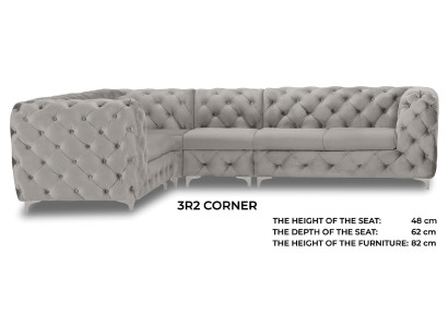 Luxus Chesterfield Sofa Eckcouch Sofa Polster Möbel Eckgarnitur Couchen