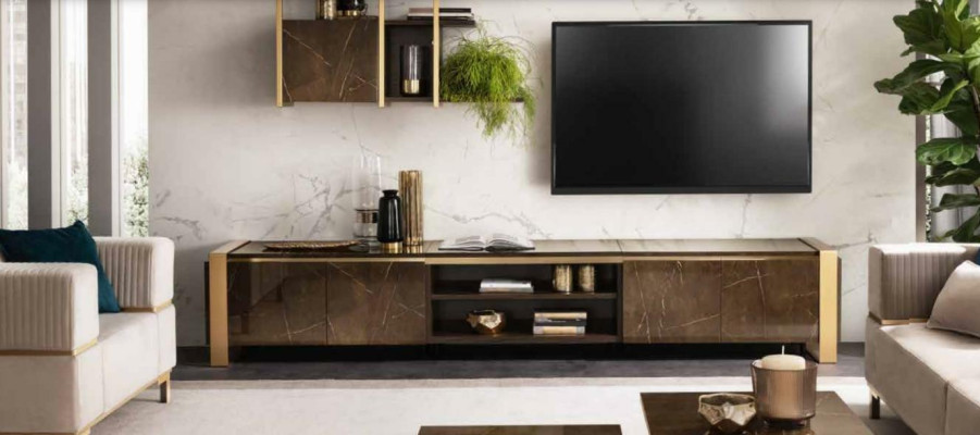 Luxus Sideboard tv Lowboard rtv xxl Schrank Tisch Wohnzimmer Holz rtv Neu Hotel