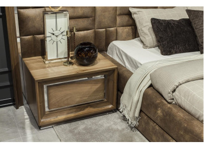 Luxus Nachttisch Beistelltisch Schlafzimmer Nachttische Brauner Loft Moderner