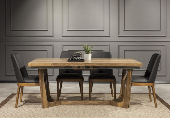 Luxus Lehnstuhl Lederstuhl Polster Stühle Loft Designer Möbel Schwarz Küchen