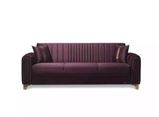 Moderne Polstergruppe Sitzmöbel Couch Garnitur 3+3+1 Sitzer Set Holz