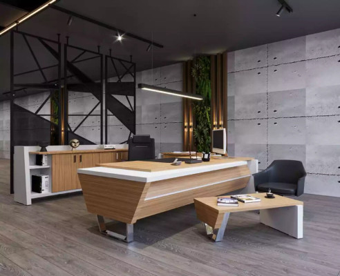 Moderner Beistelltisch Holzmöbel Büro Designer Tisch Couchtisch Luxus