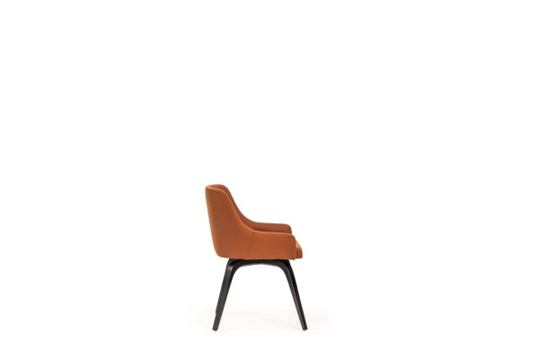 Komplette Stühle Esszimmerstühle Küchenstühle Orange Set 6tlg Holz