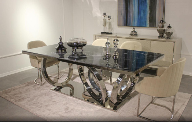 Modern Einrichtung Set Luxus Möbel Esstisch Neu 4х Stühle Design Sideboard