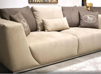Wohnzimmer Sofa Dreisitzer Modern Sofa Couch Polster Möbel Textil Einrichtung