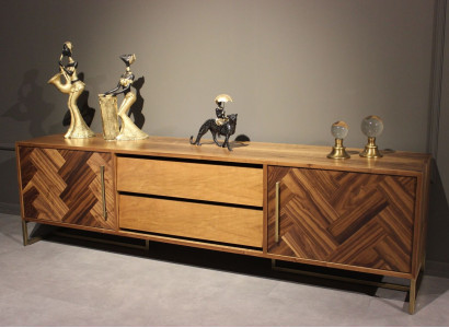 Braun TV Ständer RTV Sideboard Wohnzimmermöbel Modern Luxus Neu