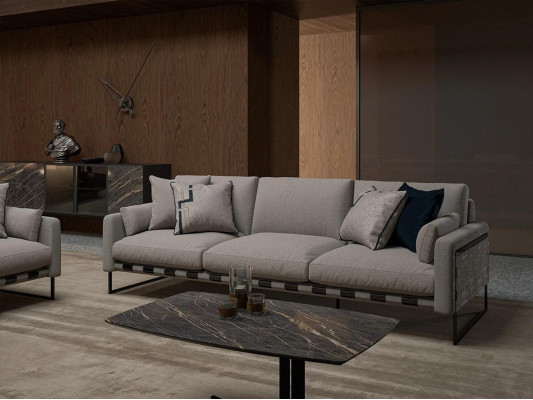 Garnitur Polstermöbel Sofa Dreisitzer Modern Couch Zweisitzer Möbel Couchtisch