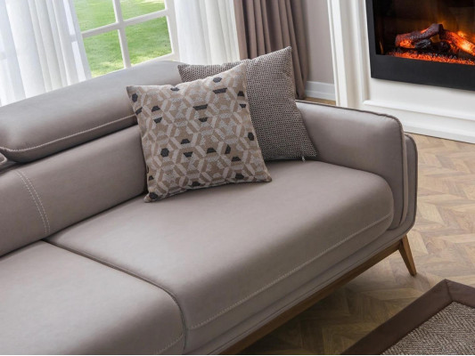 Wohnzimmer Kunstleder Dreisitzer Sofa Modern Polstermöbel Design Möbel Neu