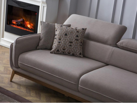 Wohnzimmer Kunstleder Dreisitzer Sofa Modern Polstermöbel Design Möbel Neu