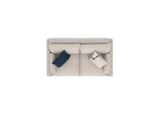 Sofa Zweisitzer Einrichtung WohnzimmerPolstermöbel Modern Beige Couch