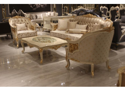 Stilvolle Wohnzimmer Möbel Sofagarnitur Set Wohnzimmer Sofa 2x Sessel