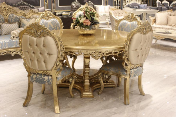Esszimmer set 7tlg. Esstisch+6x Stühle Designer Holz Stuhl Garnitur Möbel Neu