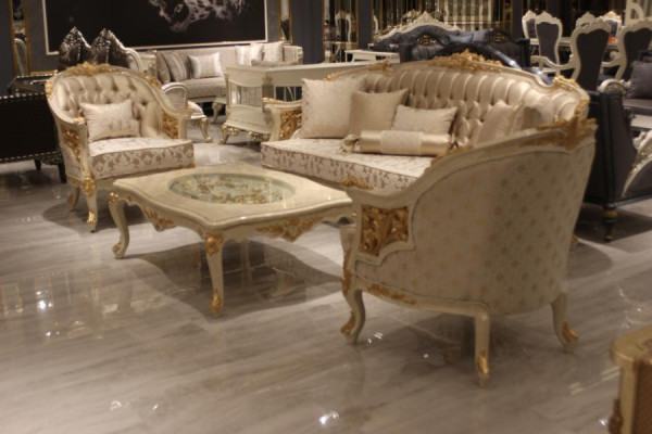 Premium Wohnzimmer Sofa Luxuriöse Sessel modernen Sessel Sofagarnitur Neu