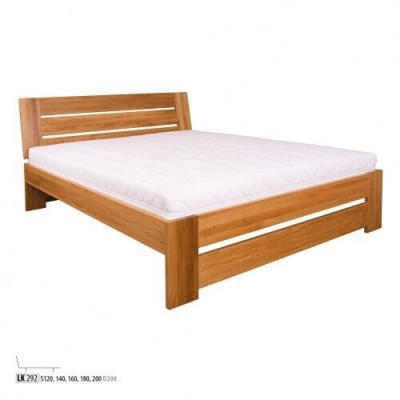 Holzbett Echtes Holz Bett Hotel Design Stil Massive 120x200 Schlafzimmer