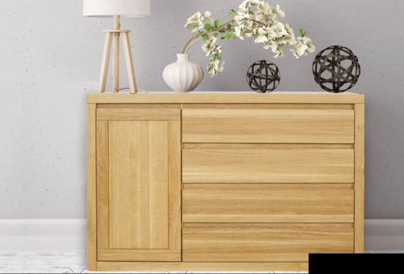 Kommode Holz Design Schrank Anrichte Schubladen Schränke Kommoden Sidebaord Neu