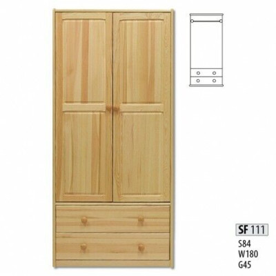 Kleiderschrank Kiefer Schrank Vollholz massiv Schlafzimmerschrank Schränke Neu