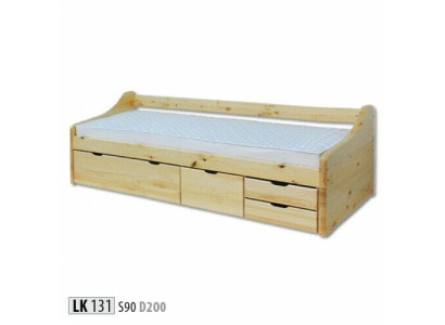 Holzbett Echtes Holz Bett Betten Schlafzimmer Hotel 90x200 Stil Massive Möbel