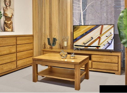 Beistell Tisch Couchtisch Echtes Holz Massive Möbel Eiche 120x80cm Neu Tische