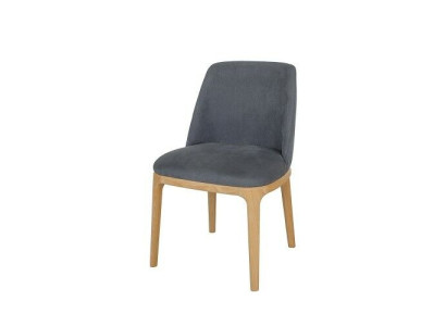 Design Stuhl Lehnstuhl Polster Stühle Lounge Massiv Holz Textil Holz Sessel Neu