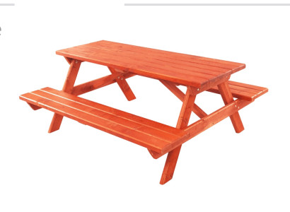 Tisch Doppel Bänke Sitzgruppe Essgruppe Möbel Holz Möbel Handarbeit Garten Neu
