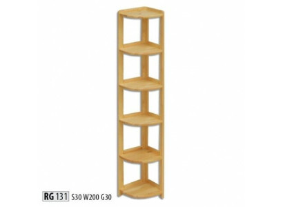 Eckregal Regal Schrank Wohn Zimmer Wand Schränke Büro Regale Echt Holz Massiv