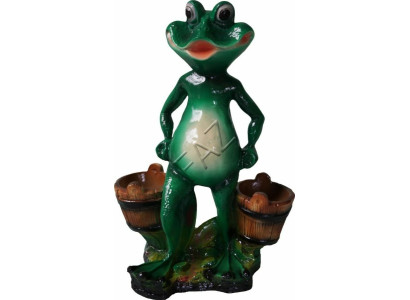 Dekoration Design Frosch Figur Garten Statue Skulptur Figuren Skulpturen