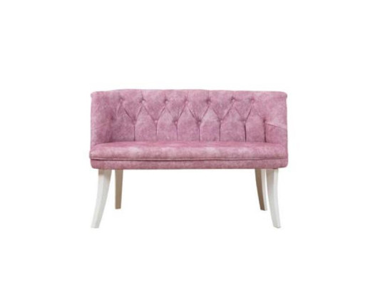 Küchen Sitzgarnitur Bank Sessel Rosa Chesterfield Garnitur Sitzmöbel Stoff