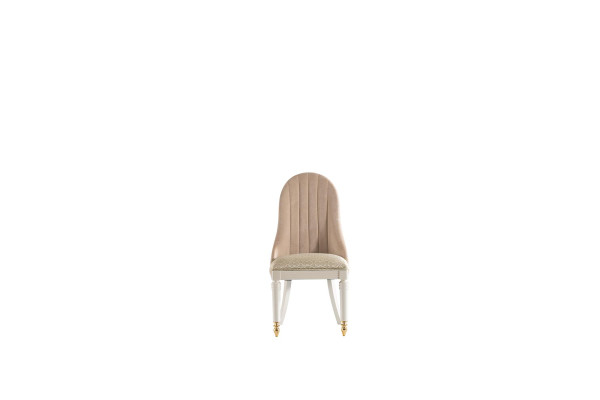 Beiger Chesterfield Polsterstuhl Luxuriöse Sitzmöbel Esszimmer Sitzer