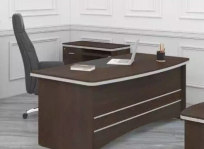 Brauner Schreibtisch Büro Möbel Designer Cheftisch Arbeitszimmer Tisch