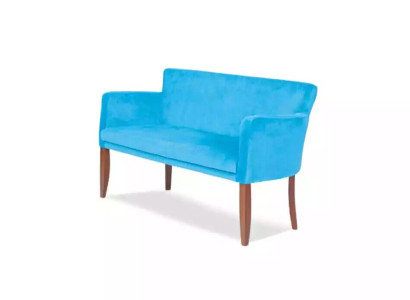 Blauer Textil Zweisitzer Arbeitszimmer Couch Moderne Büromöbel Office