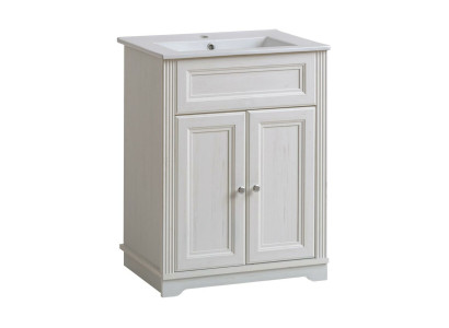 Badmöbel Antik Stil Becken Unterschrank Landhaus Badezimmer 60cm