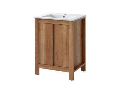 Badmöbel Set 60cm Waschbecken mit Dekorative Unterschrank Modern Waschtisch