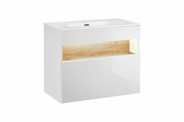 Design Badezimmer Möbel Bad 3 tlg. Set Garnitur Schrank Waschbecken