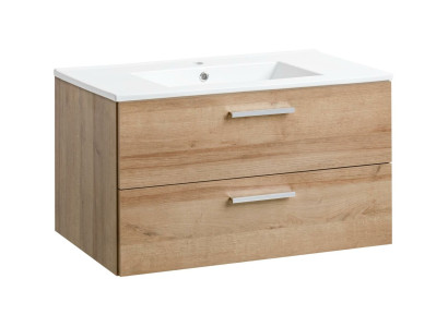 Badmöbel Set 80cm Waschbecken mit Modern Unterschrank Dekorative Waschtisch