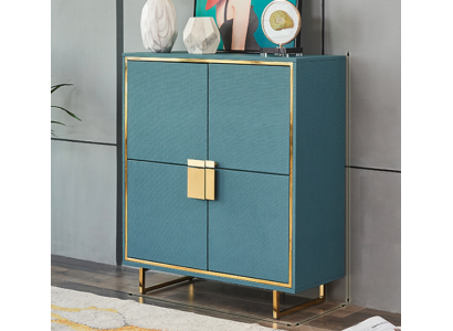 Modern Sideboard Blau Wohnzimmer Kommode Luxus Regale Möbel Neu
