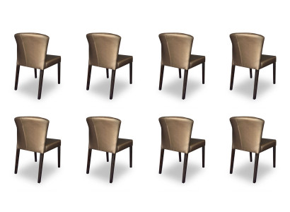 8x Stühle Stuhl Polster Design Lehn Garnitur Sessel Komplett Modernes Set Neu