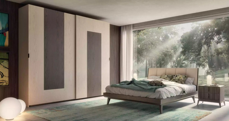 Kleiderschrank braun Schlafzimmer Material Holz Schrank Holz Schrank