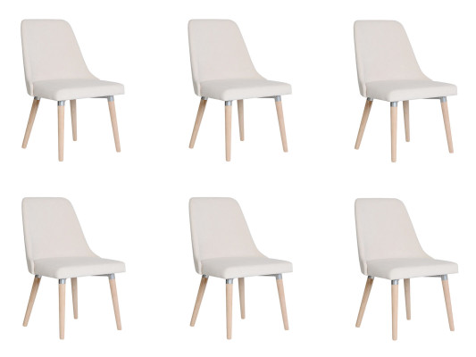 6x Design Polster Sitz Stühle Stuhl Seht Garnitur Sessel Lounge Club Set 