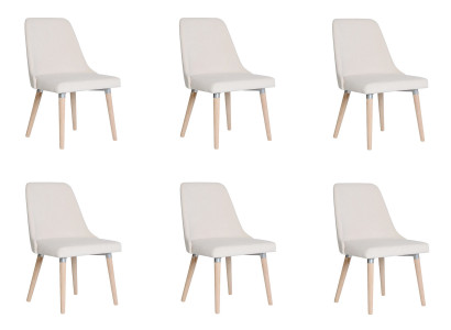 6x Design Polster Sitz Stühle Stuhl Seht Garnitur Sessel Lounge Club Set 
